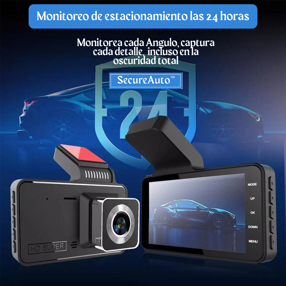 SecureAuto™ Cámara De Auto Dual Trasera Delantera HD Visión Nocturna